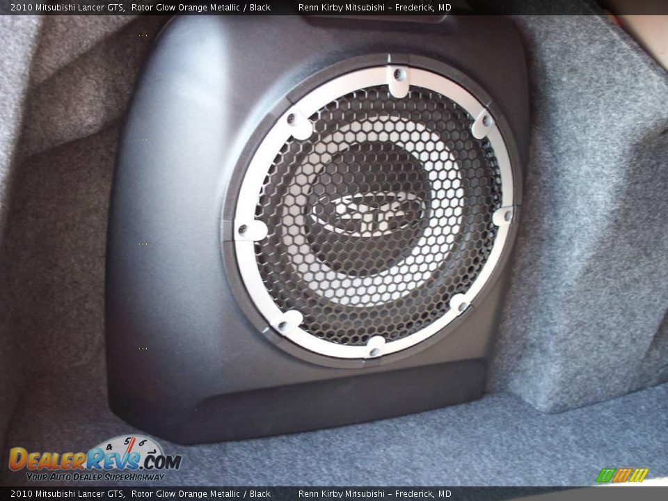 2010 Mitsubishi Lancer GTS Rotor Glow Orange Metallic / Black Photo #26