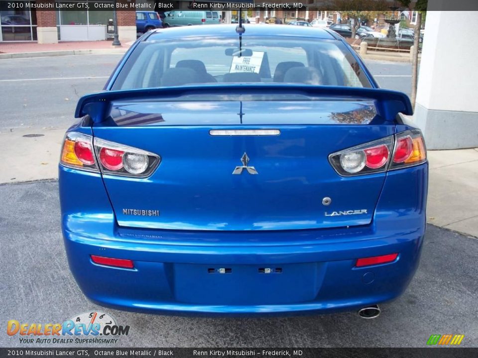 2010 Mitsubishi Lancer GTS Octane Blue Metallic / Black Photo #22