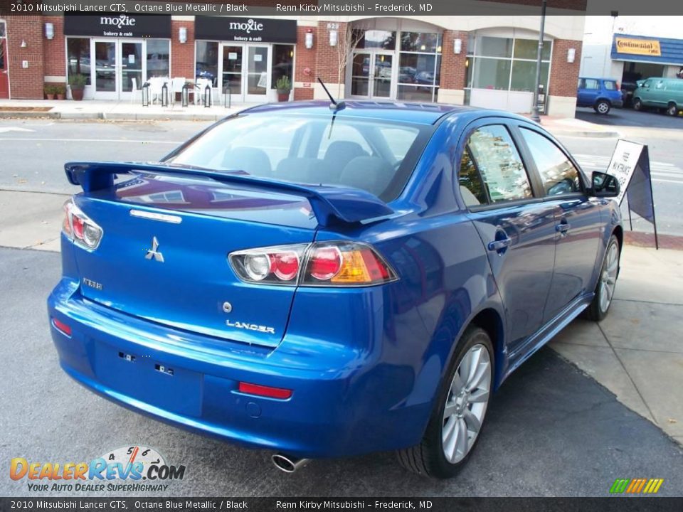 2010 Mitsubishi Lancer GTS Octane Blue Metallic / Black Photo #23