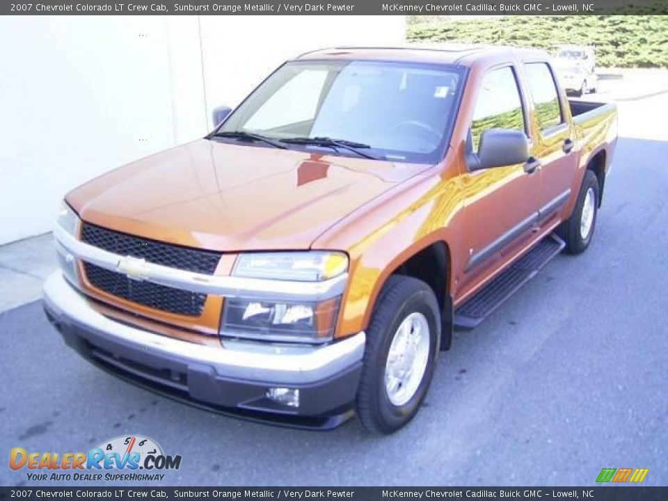 2007 Chevrolet Colorado LT Crew Cab Sunburst Orange Metallic / Very Dark Pewter Photo #1