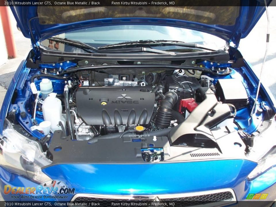 2010 Mitsubishi Lancer GTS Octane Blue Metallic / Black Photo #24