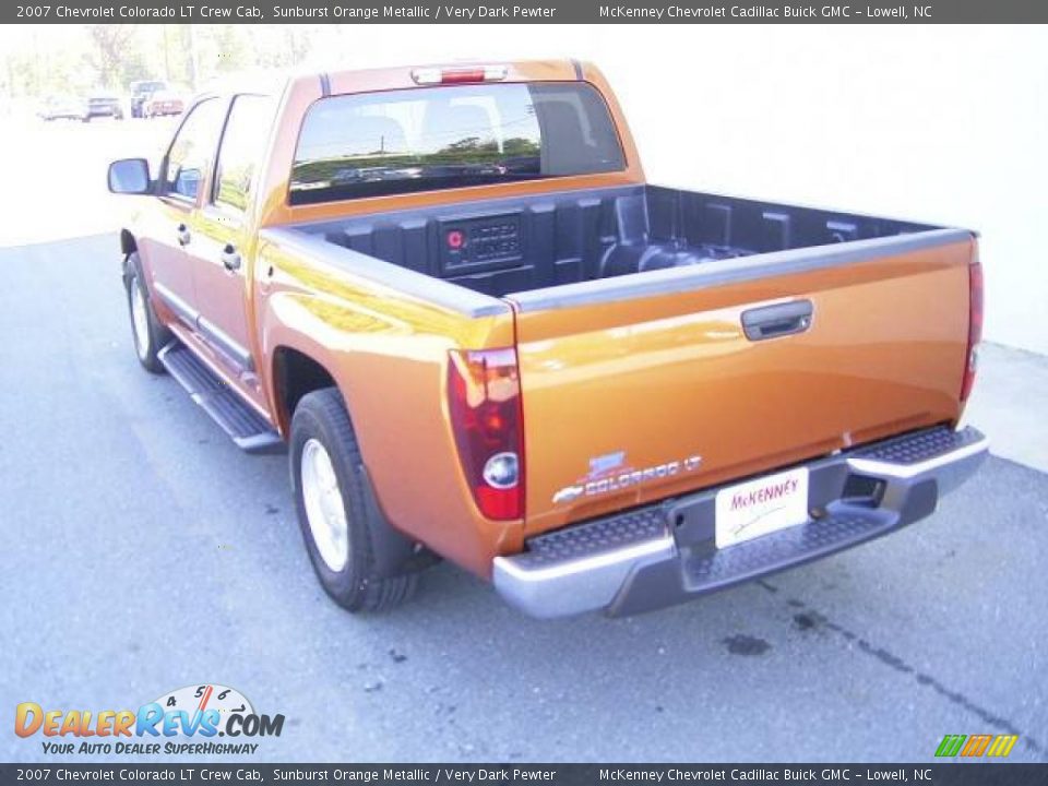 2007 Chevrolet Colorado LT Crew Cab Sunburst Orange Metallic / Very Dark Pewter Photo #2