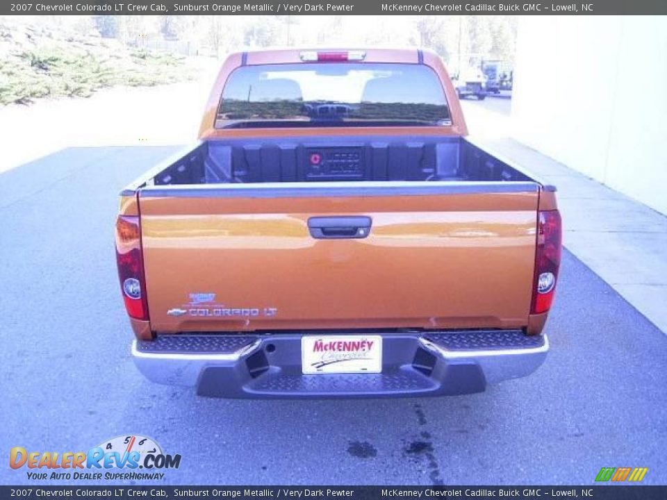 2007 Chevrolet Colorado LT Crew Cab Sunburst Orange Metallic / Very Dark Pewter Photo #3