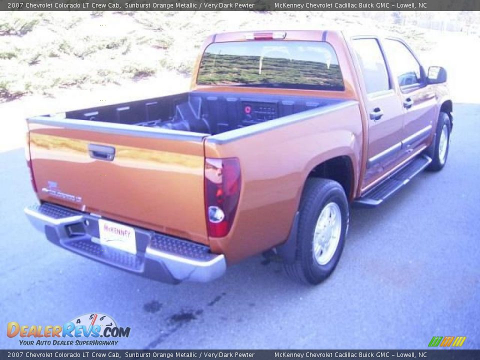 2007 Chevrolet Colorado LT Crew Cab Sunburst Orange Metallic / Very Dark Pewter Photo #5