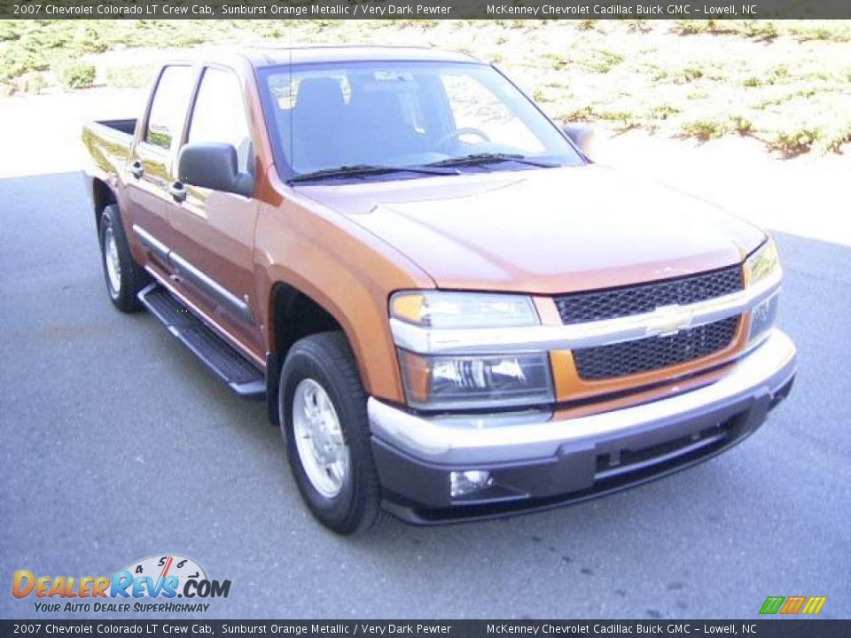 2007 Chevrolet Colorado LT Crew Cab Sunburst Orange Metallic / Very Dark Pewter Photo #6