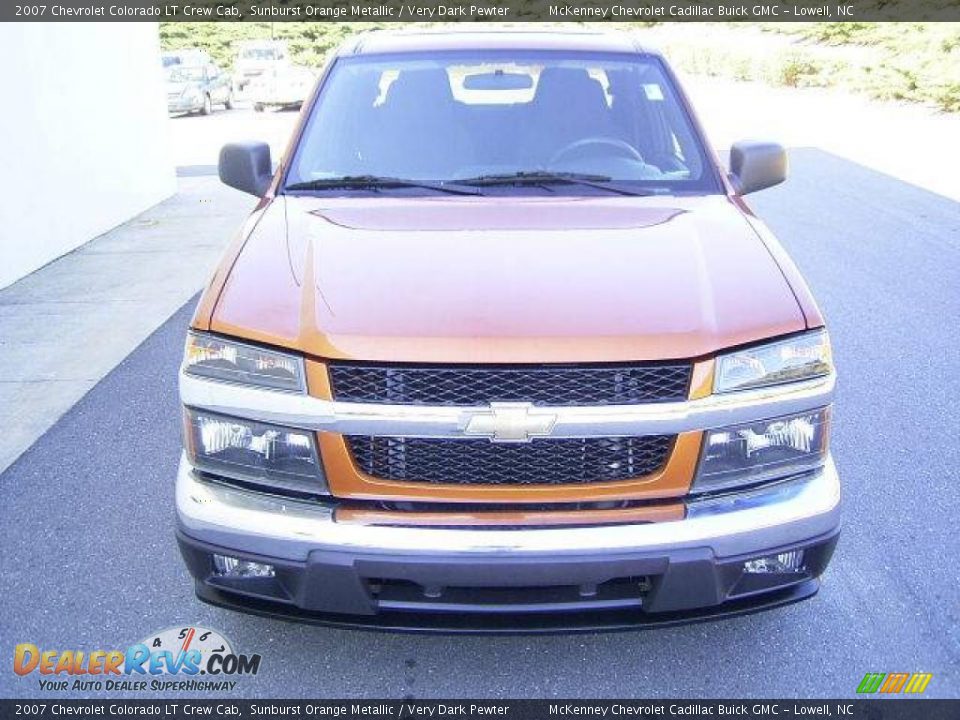 2007 Chevrolet Colorado LT Crew Cab Sunburst Orange Metallic / Very Dark Pewter Photo #7