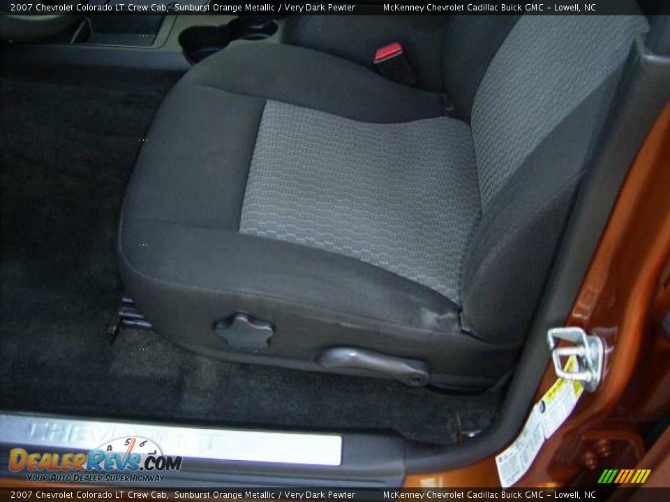 2007 Chevrolet Colorado LT Crew Cab Sunburst Orange Metallic / Very Dark Pewter Photo #9