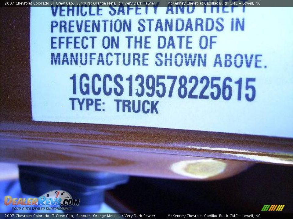 2007 Chevrolet Colorado LT Crew Cab Sunburst Orange Metallic / Very Dark Pewter Photo #11