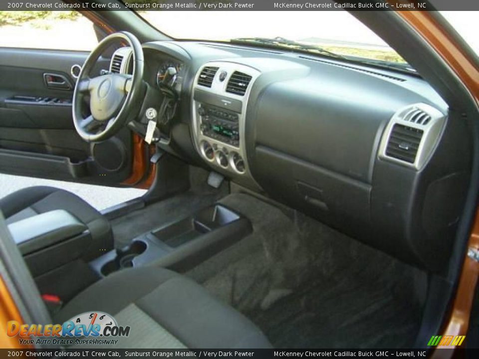 2007 Chevrolet Colorado LT Crew Cab Sunburst Orange Metallic / Very Dark Pewter Photo #15
