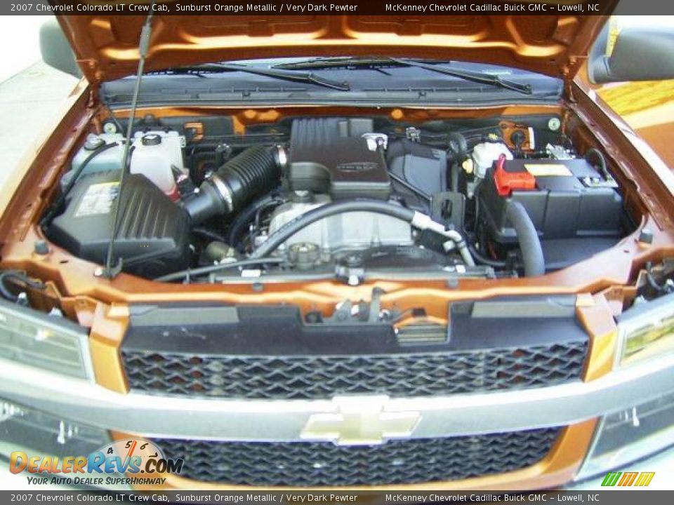 2007 Chevrolet Colorado LT Crew Cab Sunburst Orange Metallic / Very Dark Pewter Photo #19