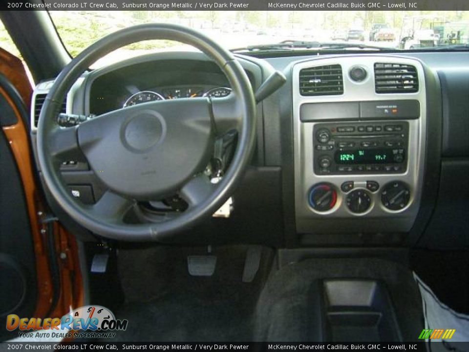 2007 Chevrolet Colorado LT Crew Cab Sunburst Orange Metallic / Very Dark Pewter Photo #21