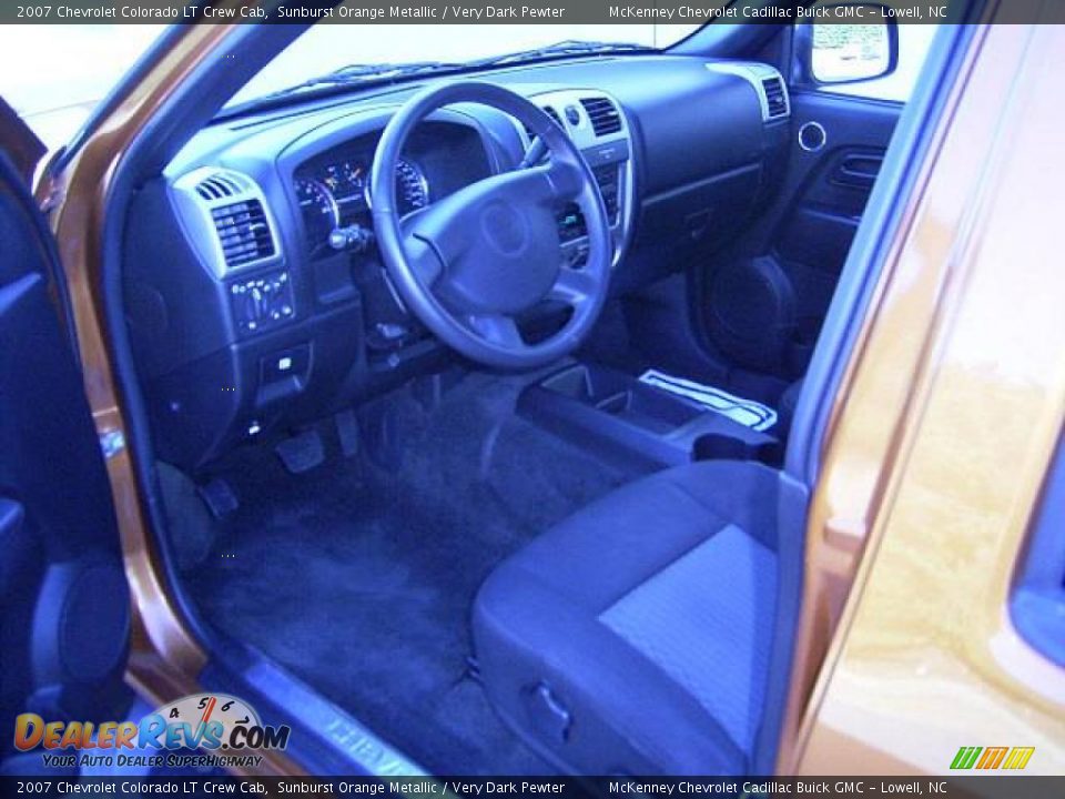 2007 Chevrolet Colorado LT Crew Cab Sunburst Orange Metallic / Very Dark Pewter Photo #26