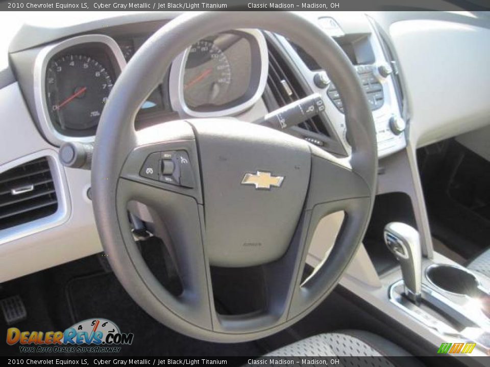 2010 Chevrolet Equinox LS Cyber Gray Metallic / Jet Black/Light Titanium Photo #12