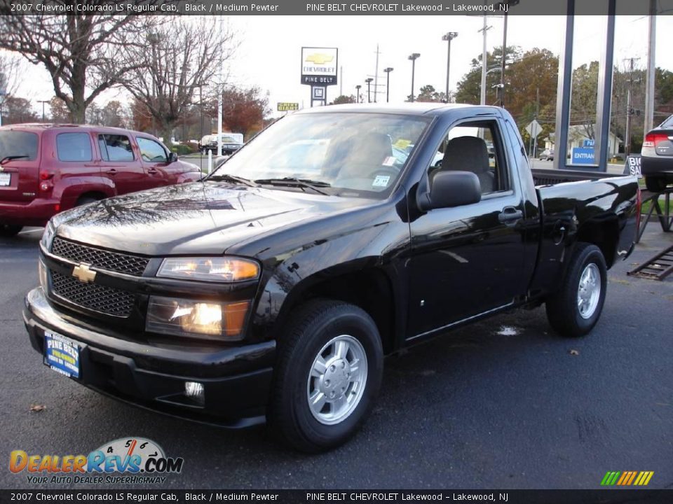 2007 Chevrolet Colorado LS Regular Cab Black / Medium Pewter Photo #1