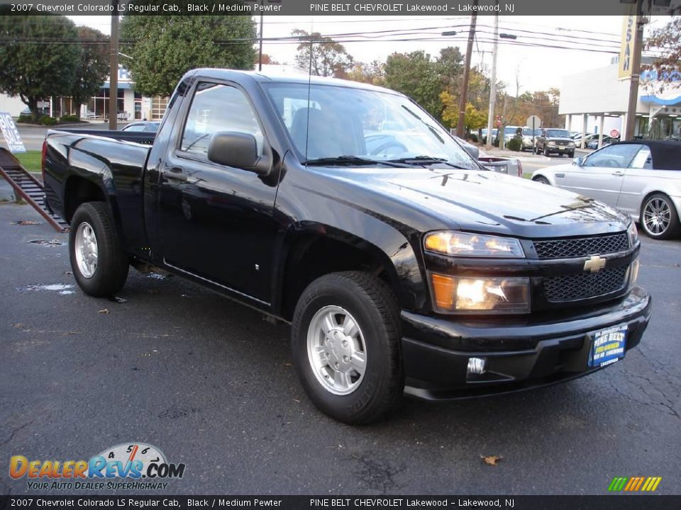 2007 Chevrolet Colorado LS Regular Cab Black / Medium Pewter Photo #2