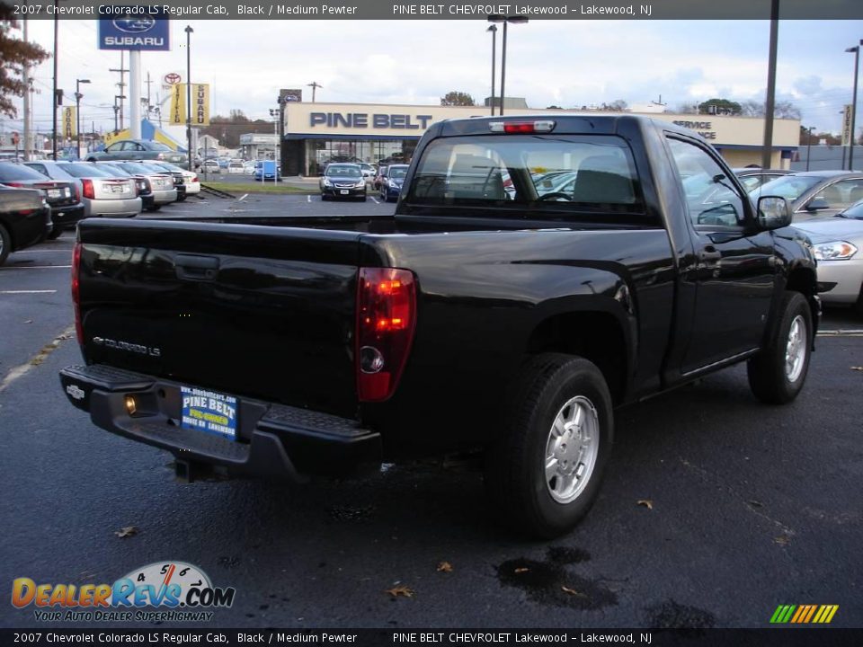 2007 Chevrolet Colorado LS Regular Cab Black / Medium Pewter Photo #3