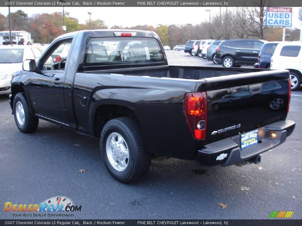 2007 Chevrolet Colorado LS Regular Cab Black / Medium Pewter Photo #4