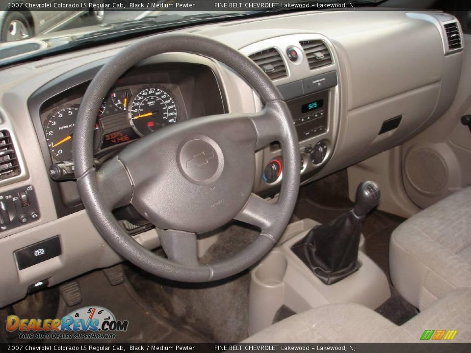 2007 Chevrolet Colorado LS Regular Cab Black / Medium Pewter Photo #9