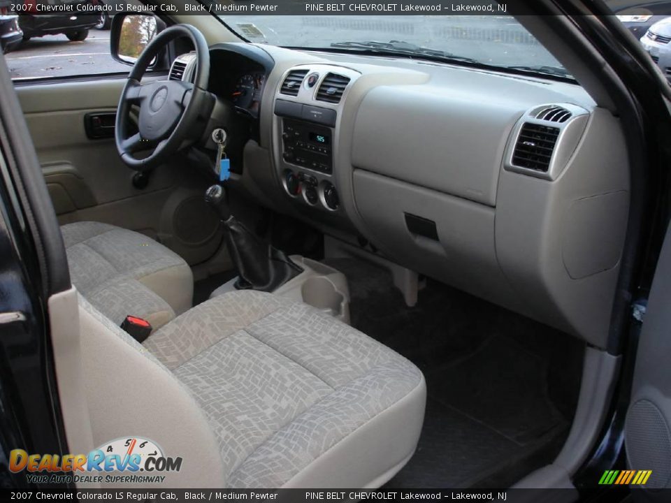 2007 Chevrolet Colorado LS Regular Cab Black / Medium Pewter Photo #10
