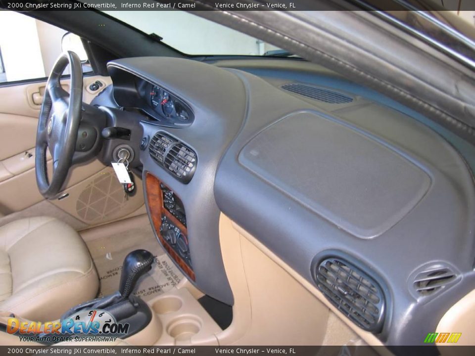 2000 Chrysler Sebring JXi Convertible Inferno Red Pearl / Camel Photo #6