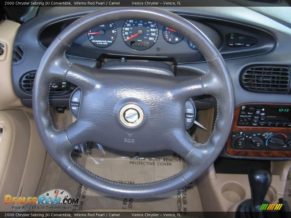 2000 Chrysler Sebring JXi Convertible Inferno Red Pearl / Camel Photo #7