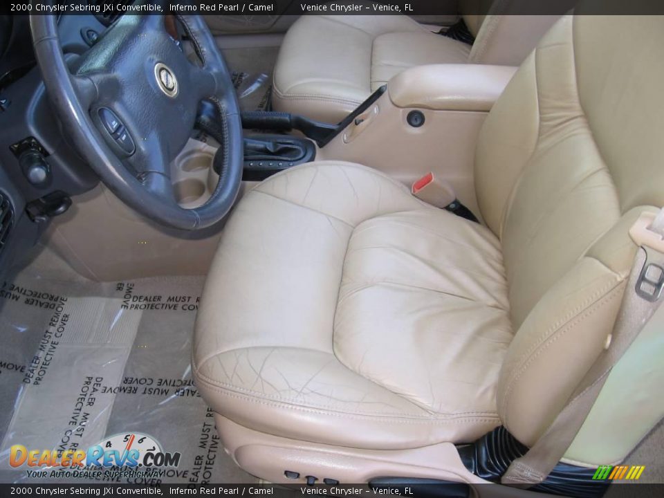2000 Chrysler Sebring JXi Convertible Inferno Red Pearl / Camel Photo #9