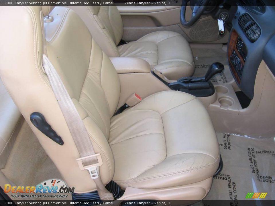 2000 Chrysler Sebring JXi Convertible Inferno Red Pearl / Camel Photo #10