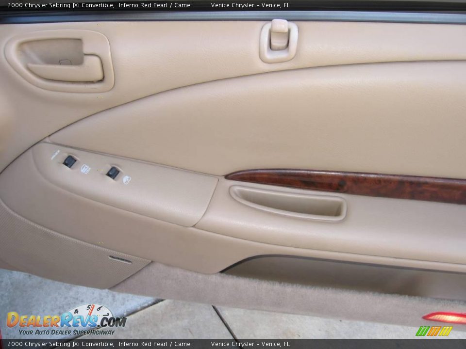 2000 Chrysler Sebring JXi Convertible Inferno Red Pearl / Camel Photo #13