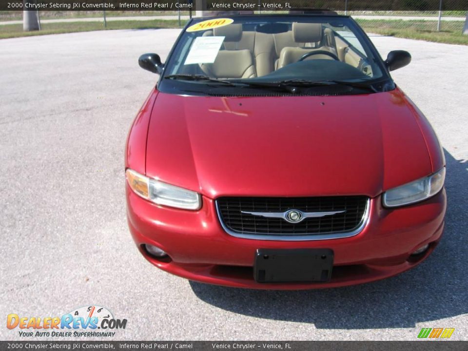 2000 Chrysler Sebring JXi Convertible Inferno Red Pearl / Camel Photo #17