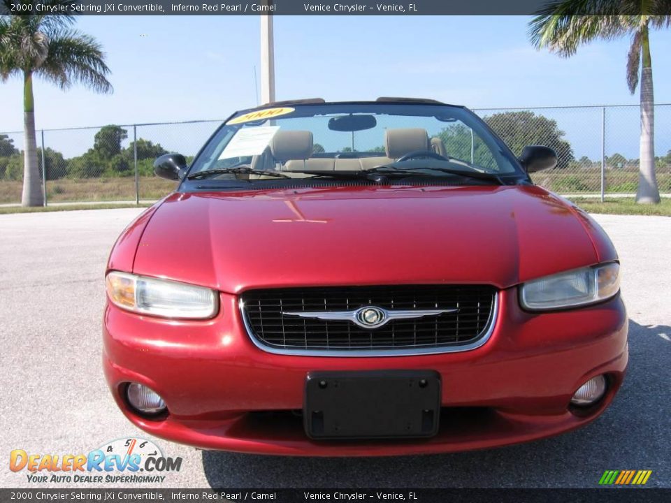 2000 Chrysler Sebring JXi Convertible Inferno Red Pearl / Camel Photo #18