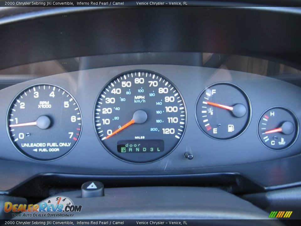 2000 Chrysler Sebring JXi Convertible Inferno Red Pearl / Camel Photo #21