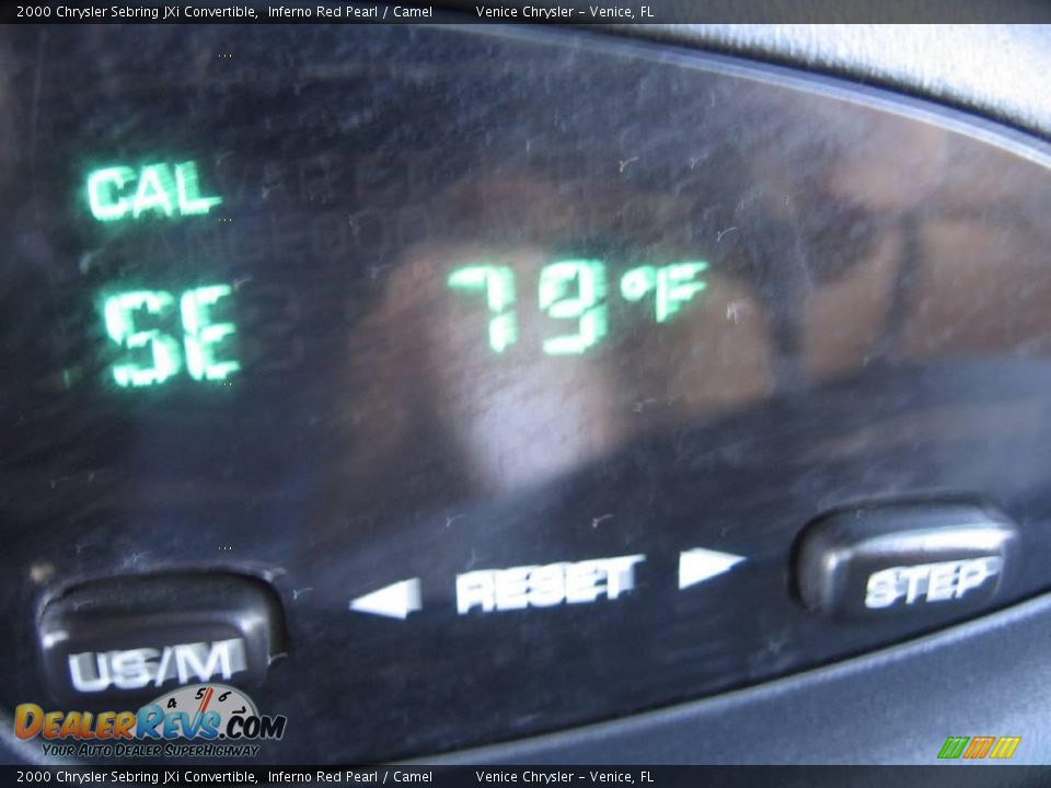 2000 Chrysler Sebring JXi Convertible Inferno Red Pearl / Camel Photo #23