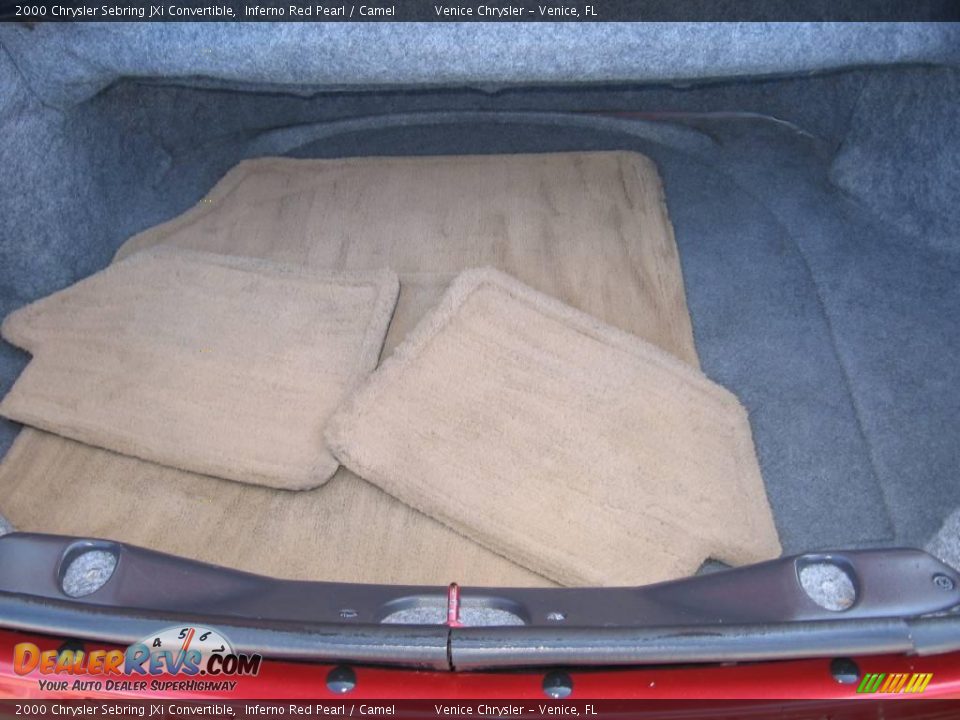 2000 Chrysler Sebring JXi Convertible Inferno Red Pearl / Camel Photo #28