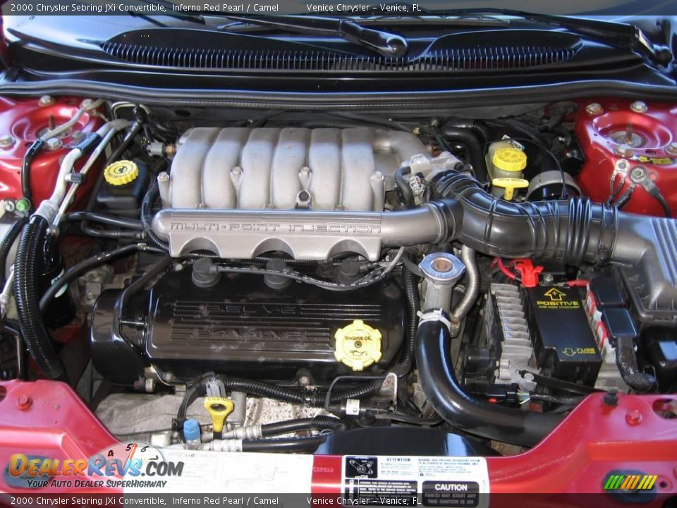 2000 Chrysler Sebring JXi Convertible Inferno Red Pearl / Camel Photo #29