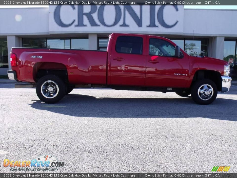 2008 Chevrolet Silverado 3500HD LTZ Crew Cab 4x4 Dually Victory Red / Light Cashmere Photo #1