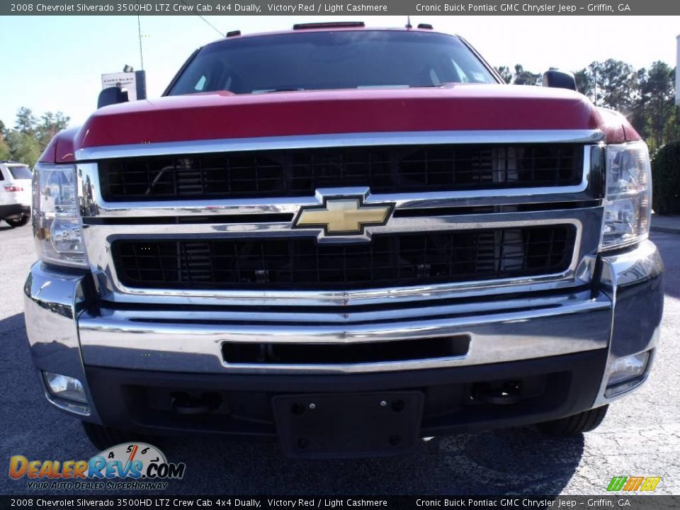 2008 Chevrolet Silverado 3500HD LTZ Crew Cab 4x4 Dually Victory Red / Light Cashmere Photo #3