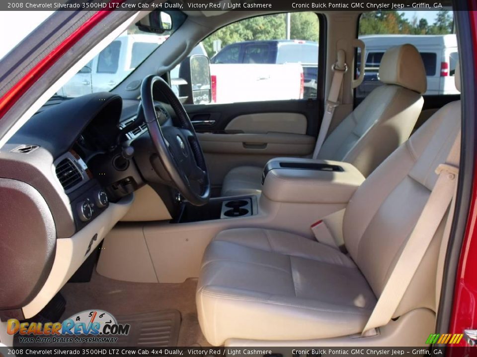 2008 Chevrolet Silverado 3500HD LTZ Crew Cab 4x4 Dually Victory Red / Light Cashmere Photo #12