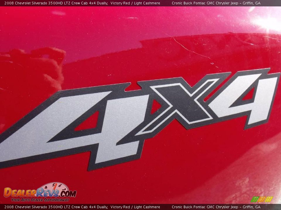 2008 Chevrolet Silverado 3500HD LTZ Crew Cab 4x4 Dually Victory Red / Light Cashmere Photo #16
