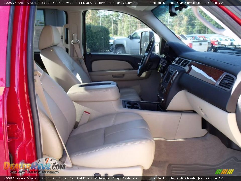 2008 Chevrolet Silverado 3500HD LTZ Crew Cab 4x4 Dually Victory Red / Light Cashmere Photo #20