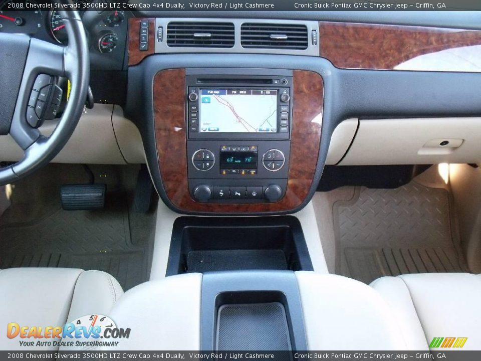 2008 Chevrolet Silverado 3500HD LTZ Crew Cab 4x4 Dually Victory Red / Light Cashmere Photo #21