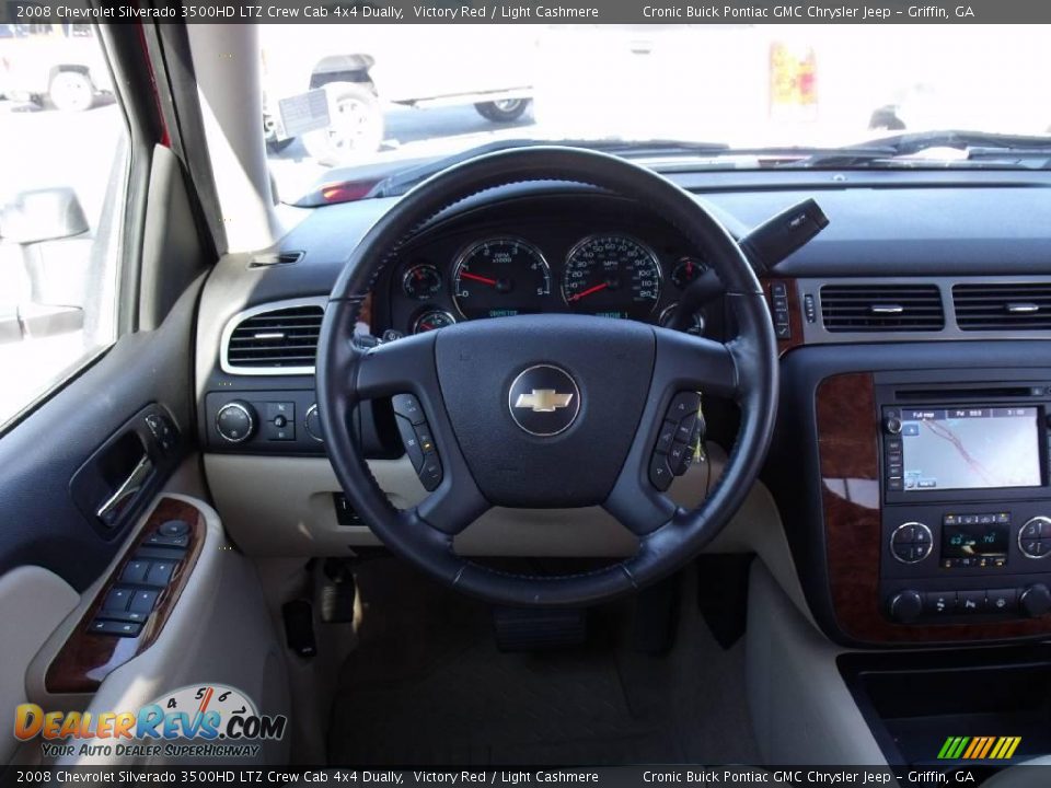 2008 Chevrolet Silverado 3500HD LTZ Crew Cab 4x4 Dually Victory Red / Light Cashmere Photo #22