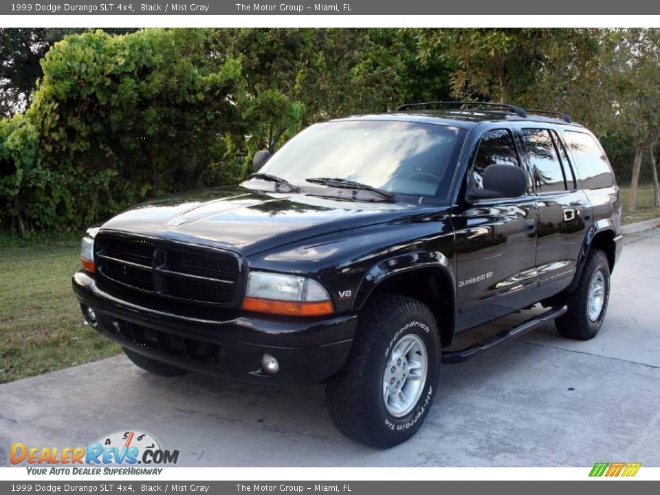 1999 Dodge Durango SLT 4x4 Black / Mist Gray Photo #1