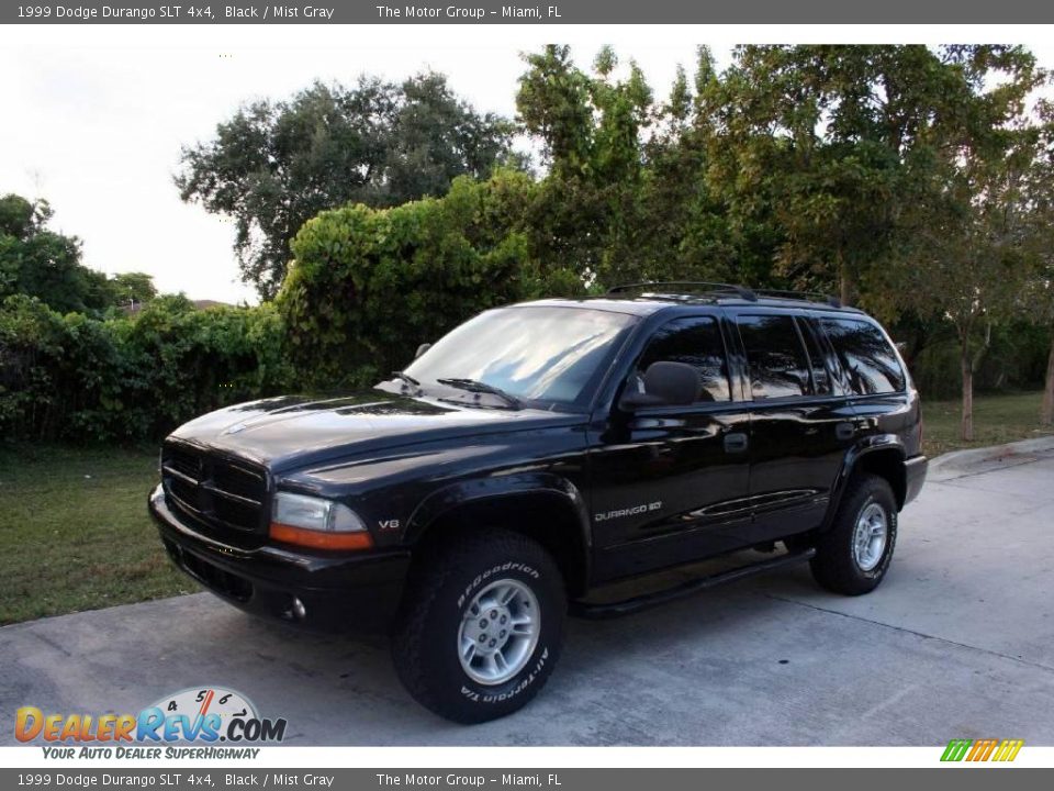 1999 Dodge Durango SLT 4x4 Black / Mist Gray Photo #2