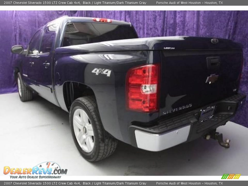 2007 Chevrolet Silverado 1500 LTZ Crew Cab 4x4 Black / Light Titanium/Dark Titanium Gray Photo #2