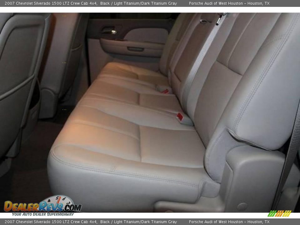 2007 Chevrolet Silverado 1500 LTZ Crew Cab 4x4 Black / Light Titanium/Dark Titanium Gray Photo #8