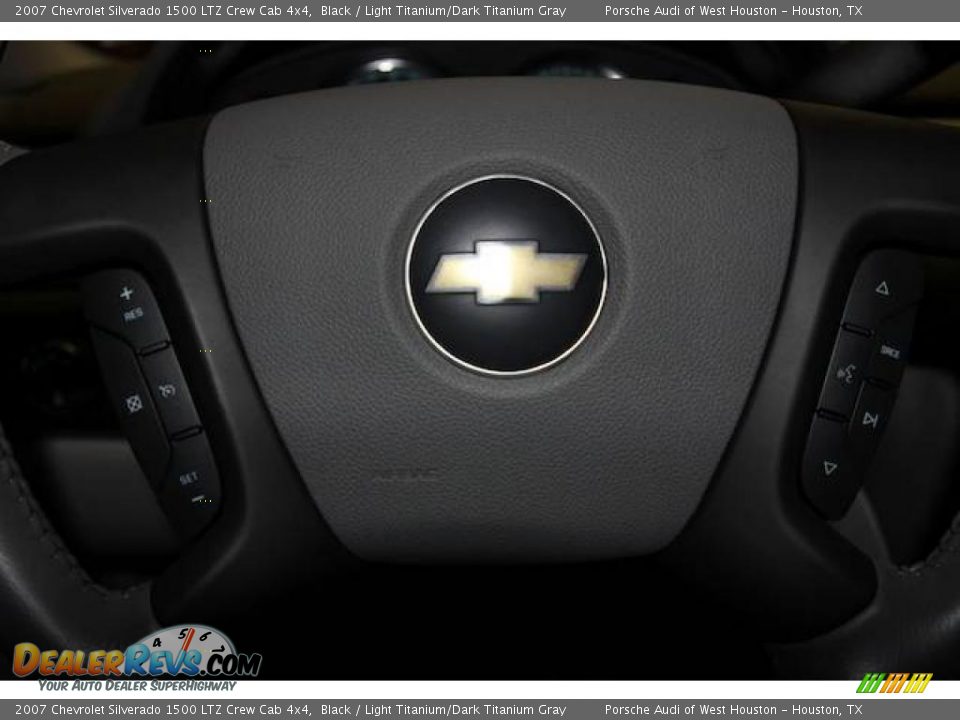 2007 Chevrolet Silverado 1500 LTZ Crew Cab 4x4 Black / Light Titanium/Dark Titanium Gray Photo #10