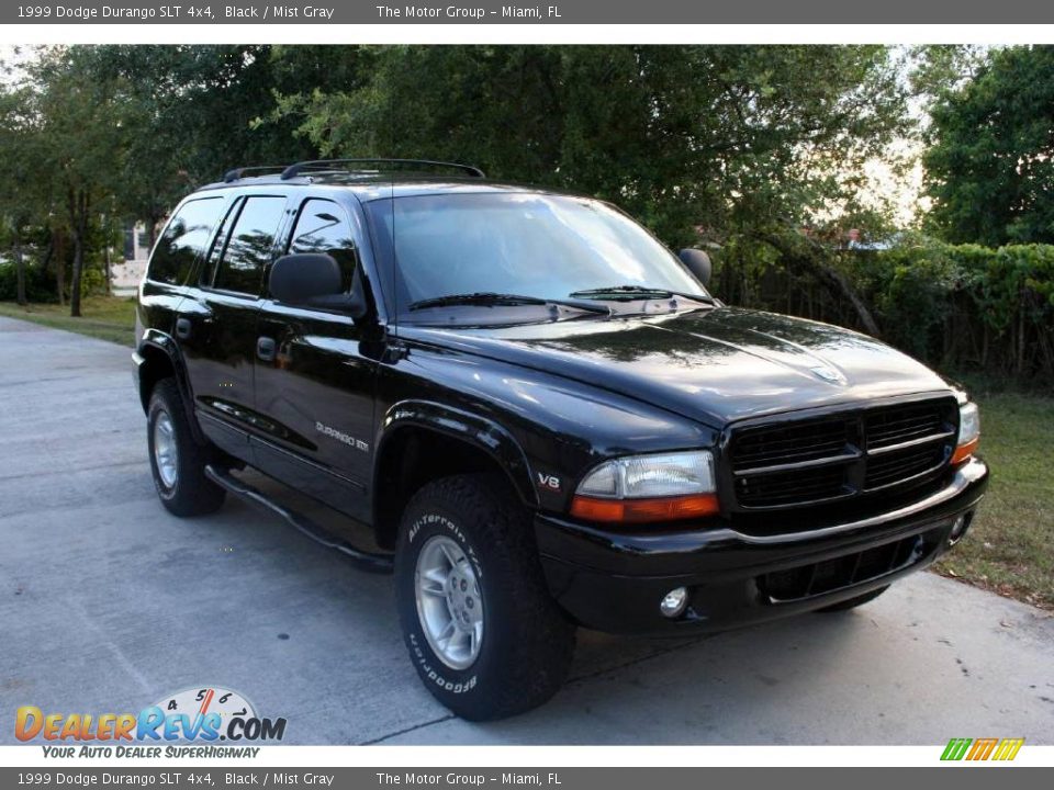 1999 Dodge Durango SLT 4x4 Black / Mist Gray Photo #18