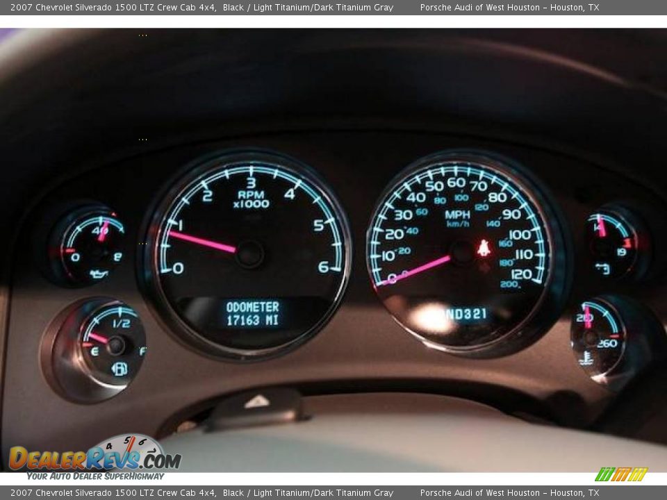 2007 Chevrolet Silverado 1500 LTZ Crew Cab 4x4 Black / Light Titanium/Dark Titanium Gray Photo #17