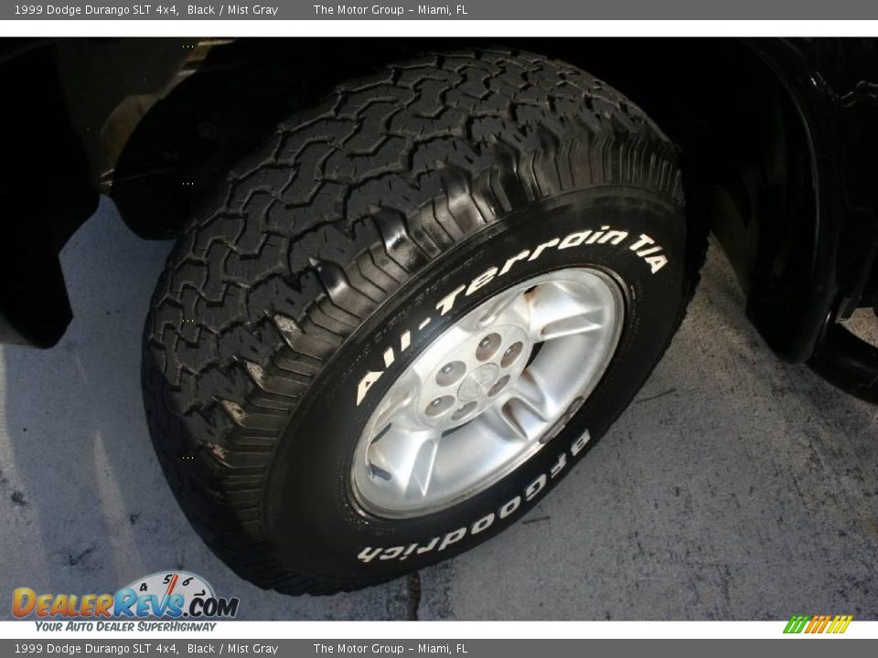 1999 Dodge Durango SLT 4x4 Black / Mist Gray Photo #29