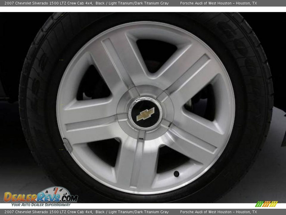 2007 Chevrolet Silverado 1500 LTZ Crew Cab 4x4 Black / Light Titanium/Dark Titanium Gray Photo #29